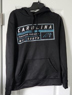 Majestic NFL Carolina Panthers Hoodie Black Small
